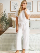 Піжама (футболка + штани) жіноча бавовняна Doctor Nap PM.5319 S Біла (5902701190293) - зображення 7