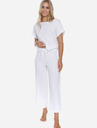 Піжама (футболка + штани) жіноча бавовняна Doctor Nap PM.5319 M Біла (5902701190309) - зображення 5