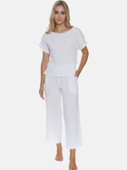 Піжама (футболка + штани) жіноча бавовняна Doctor Nap PM.5319 XL Біла (5902701190323) - зображення 1