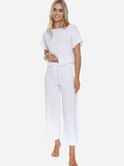 Піжама (футболка + штани) жіноча бавовняна Doctor Nap PM.5319 XL Біла (5902701190323) - зображення 5