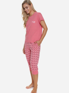 Піжама (футболка + бриджі) жіноча бавовняна Doctor Nap PM.5331 S Рожева (5902701191344) - зображення 3