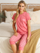 Піжама (футболка + бриджі) жіноча бавовняна Doctor Nap PM.5331 M Рожева (5902701191351) - зображення 6