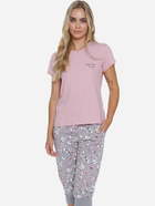 Піжама (футболка + бриджі) жіноча бавовняна Doctor Nap PM.5331 XXL Різнокольорова (5902701194963) - зображення 3