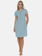 Нічна сорочка жіноча бавовняна Doctor Nap TCB.5336 M Блакитна (5902701191313) - зображення 1