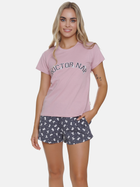 Піжама (футболка + шорти) жіноча бавовняна Doctor Nap PM.5347 XL Різнокольорова (5902701191870) - зображення 4
