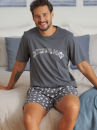 Піжама (футболка + шорти) чоловіча бавовняна Doctor Nap PMB.5348 S Графітова (5902701191894) - зображення 6