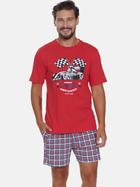 Піжама (футболка + шорти) чоловіча бавовняна Doctor Nap PMB.5353 S Червона (5902701192211) - зображення 4