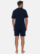 Піжама (футболка + шорти) чоловіча бавовняна Doctor Nap PMB.5355 XL Темно-синя (5902701192341) - зображення 2