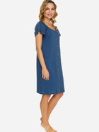 Нічна сорочка жіноча бавовняна Doctor Nap TCB.5359 M Темно-синя (5902701192778) - зображення 4