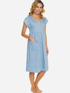 Нічна сорочка жіноча Doctor Nap TCB.5360 L Блакитна (5902701192839) - зображення 1