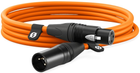 Kabel Rode XLR - XLR 3 m Orange (RODE XLR3M-O) - obraz 1