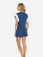 Піжама (футболка + шорти) жіноча бавовняна Doctor Nap PM.5362 S Темно-синя (5902701193058) - зображення 2