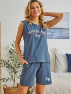 Piżama (T-shirt + szorty) damska Doctor Nap PM.5371 S Granatowa (5902701193584) - obraz 5