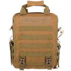 Рюкзак тактичний патрульний однолямковий SILVER KNIGHT TY-9700 розмір 33x27x10см 9л Хакі - зображення 3
