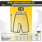 Шорти M-Tac Aggressor Short Black Розмір 3XL - зображення 6