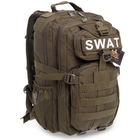 Рюкзак тактичний штурмовий SILVER KNIGHT SWAT-3P розмір 40x23x18см 16л Оливковий - зображення 1