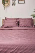 Комплект постельного белья Moon&Star Детский 110х140 наволочки 2х50х50 Garnet Satin Stripe (MS-830000178)