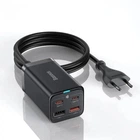 Мережевий зарядний пристрій BASEUS GaN3 Pro Desktop Fast Charger 2U+2C 65W Black (CCGP040101)