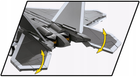Klocki Cobi Armed Forces Raptor Lockheed F-22 695 elementów (5902251058555) - obraz 6