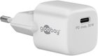 Зарядний пристрій Goobay USB-C PD GaN Fast Charger Nano 30W White - зображення 1