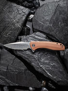Нож складной Liner Lock Civivi C801DS Baklash beige 206 мм - изображение 9