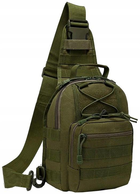 Военная тактическая сумка через плечо EDIBAZZAR T126 зеленая - изображение 4