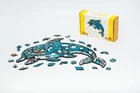Дерев'яні пазли PuzzleOK Морський Дельфін 28,8*19,7 см, в картонному пакуванні, 84 деталі