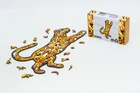 Деревянные пазлы PuzzleOK Леопард 18,7*27,5 см, в картонной упаковке, 59 деталей