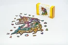 Деревянные пазлы PuzzleOK Радужный Единорог 20,5*26,9 см, в картонной упаковке, 76 деталей