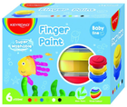 Набір пальчикових фарб Keyroad Finger Paint Super Washable 6 x 100 мл (6941288737445) - зображення 1