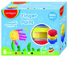 Zestaw farby do malowania palcami Keyroad Finger Paint Super Washable 6 x 100 ml (6941288737445) - obraz 1