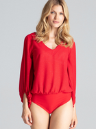 Body-bluzka damska Figl M686 XL Czerwona (5902194375429) - obraz 4