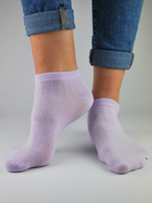 Шкарпетки жіночі короткі бавовняні Noviti ST021-W-03 35-38 Фіолетові (5905204312087) - зображення 1
