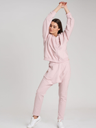 Bluza damska rozpinana streetwear z nadrukiem na plecach Look Made With Love Sofia 1611 S Różowa (5903999308049) - obraz 3
