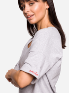 Koszulka damska bawełniana BeWear B147 S/M Szara (5903068468889) - obraz 5