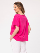 Koszulka damska bawełniana Look Made With Love Inca 114 L/XL Różowa (5903999304461) - obraz 2