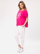 Koszulka damska bawełniana Look Made With Love Inca 114 L/XL Różowa (5903999304461) - obraz 4