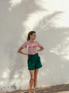 Koszulka damska bawełniana Makover K127 M Różowa (5903887667746) - obraz 6