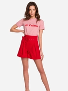 Koszulka damska bawełniana Makover K127 XL Różowa (5903887667760) - obraz 3