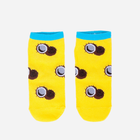 Шкарпетки чоловічі прикольні короткі бавовняні YOCLUB SK-86/UNI/05 39-42 Жовті (5907617967977) - зображення 1