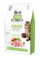 Сухий корм для кішок Brit Care Cat GF Senior Weight Control для літніх з надмірною вагою з куркою
