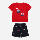 Детский летний комплект (футболка + шорты) для мальчика Flamingo 458-023 80 см Красный (4829960164777)