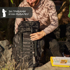 Рюкзак походный со съемным подсумком 80 л XQ-710 Черный 39x22x80 см - изображение 8
