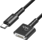 Kabel Unitek USB Type-C - Apple MagSafe 3 1 m Czarny (C14121BK-1M) - obraz 2