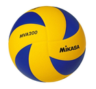 М'яч волейбольний Mikasa MVA 200 (SP 0162-1) FIVB склеєний PU (поліуретан) мікрофібра жовтий із синім