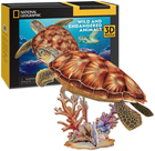 Puzzle 3D CubicFun Zwierzęta zagrożone Żółw morski (6944588210809) - obraz 2