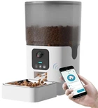 Автоматична годівниця для котів і собак Papifeed 6L, смарт годівниця з Відеокамерою та WIFI, Білий (147-WHITE)