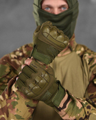 Тактические перчатки mechanix m-pact 3 olive ВТ6049 M - изображение 3