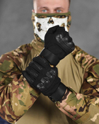 Тактические перчатки штурмовые полнопалые black ВТ6007 2XL - изображение 3