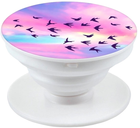 Uchwyt i podstawka do telefonu iLike Universal Pop Holder Bird White/Pink (ILIUNPH23) - obraz 1